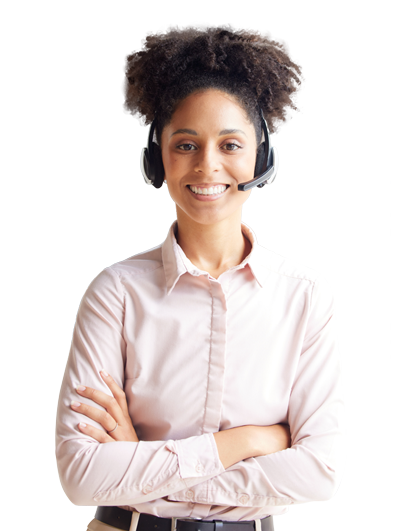 call center smile and portrait of black woman in c HMK2MSN 1 1